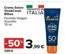 Carrefour Market Bilboa Crema Solare Viso&corpo offerta