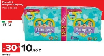 Carrefour Market Pampers Pannolini Baby Dry offerta