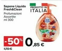 Carrefour Market Fresh&clean Sapone Liquido offerta