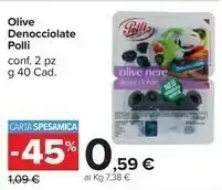 Carrefour Market Polli Olive Nere Denocciolate In Vaschetta 80 G(ml) offerta