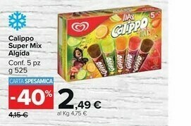 Carrefour Market Algida Max Calippo Super Mix 525 G(ml) offerta