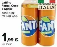 Lattine Fanta/ Coca/ Sprite