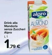 Alpro Drink Alla Mandorla Senza Zuccheri