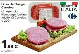Carrefour Market Carrefour Hamburger Bovino Adulto offerta