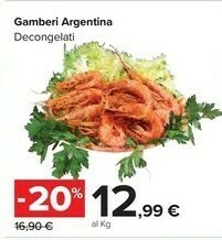 Carrefour Market Gamberi Argentina Decongelati offerta