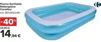 Carrefour Piscina Gonfiabile Rettangolare
