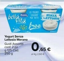 Carrefour Market Merano Bella Vita Free Bianco Senza Lattosio 250 G(ml) offerta