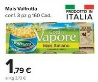 Carrefour Market Valfrutta Mais Cotti A Vapore 480 G(ml) offerta
