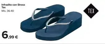 Carrefour Market Tex Infradito con Strass offerta
