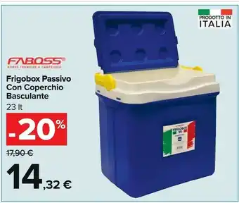 Carrefour Market Fabbri Frigobox Passico con Coperchio Basculante offerta