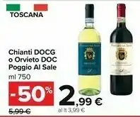 Carrefour Poggio al farro Chianti DOCG offerta