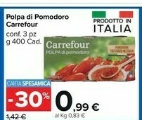 Carrefour Carrefour Polpa Di Pomodoro offerta