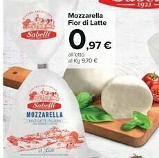 Carrefour Sabelli Mozzarella Fior Di Latte offerta