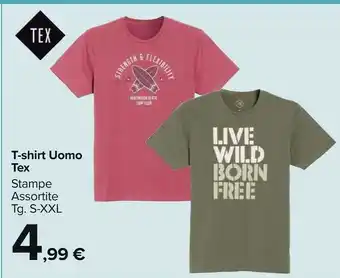Carrefour Market Tex T-shirt Uomo offerta