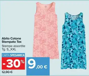 Tex Abito Cotone Stampato
