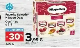 Carrefour Häagen dazs Favorite Selection offerta