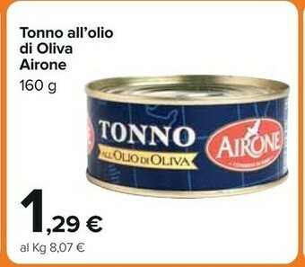 Carrefour Airone Tonno All'olio Di Oliva 160 G offerta