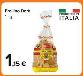 Carrefour Dorè Biscotti Frollini 1000 G(ml) offerta
