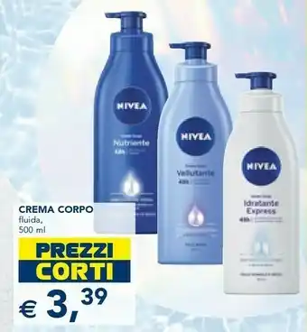 Esselunga Nivea Crema Fluida offerta