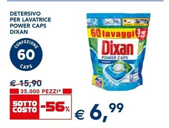 Esselunga Dixan Detersivo Per Lavatrice Power Caps offerta