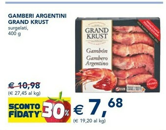Esselunga Grand krust Gambero Argentino 400 G(ml) offerta
