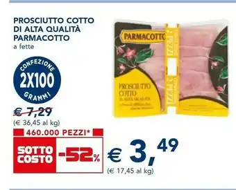 Esselunga Parmacotto Prosciutto Cotto Di Alta Qualità offerta
