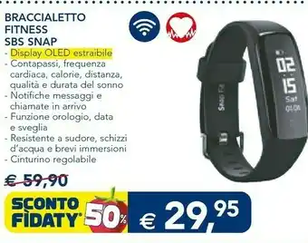 Esselunga Sbs Braccialetto Fitness offerta