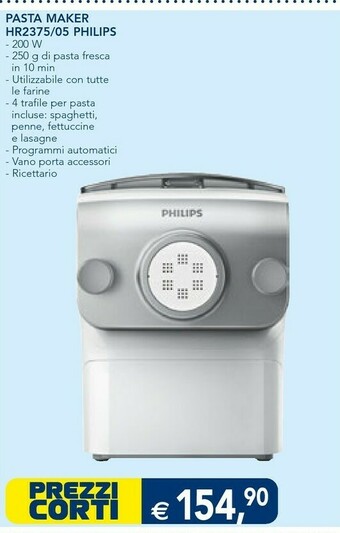 Philips Avance Collection Pasta Maker HR2375/05 Macchina Per Pasta Fresca Automatica