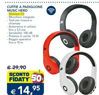 Esselunga Hero Cuffie A Padiglione Music offerta
