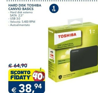 Toshiba Hard Disk Canvio Basics
