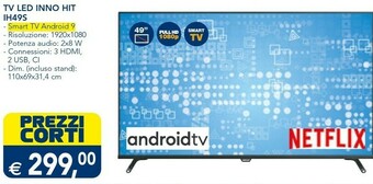 Esselunga Tv Led Inno Hit Ih49s offerta