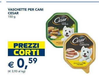 Esselunga Cesar Vaschette Per Cani offerta