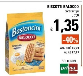 Basko Balocco Biscotti offerta