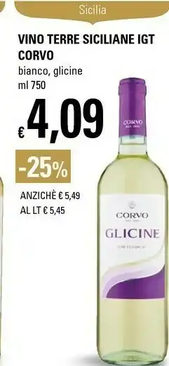 Basko Corvo Vino offerta