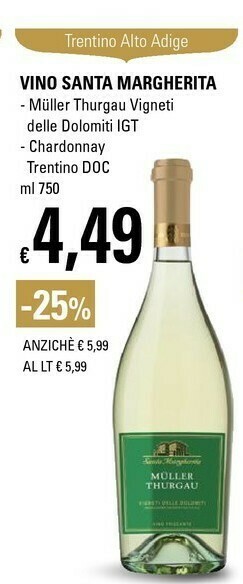 Basko Muller Thurgau offerta