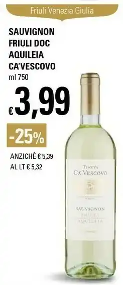 Basko Venezia Vino rosso offerta
