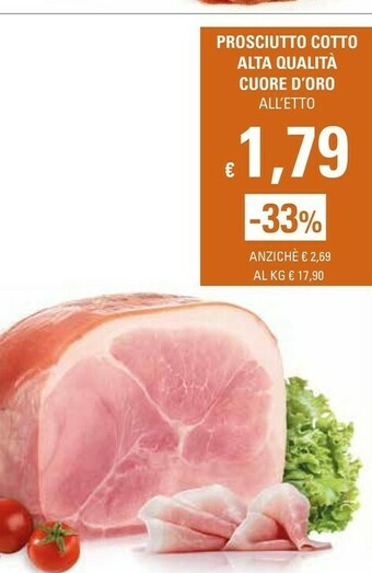 Basko Cuore Prosciutto cotto offerta
