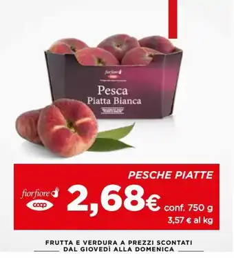 Coop Pesche Piatte 750 g offerta