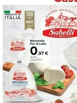 Carrefour Market Sabelli Mozzarella offerta