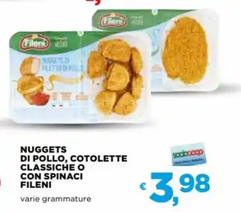 Coop Fileni Nuggets di Pollo, Cotolette classiche o con spinaci offerta