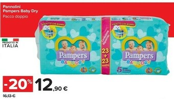 Carrefour Market Pampers Baby Dry offerta