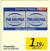 Carrefour Market Philadelphia Formaggio spalmabile offerta