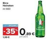 Carrefour Market Heineken Birra offerta