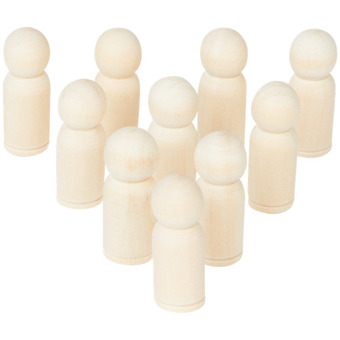 Action Bambole Peg in legno offerta