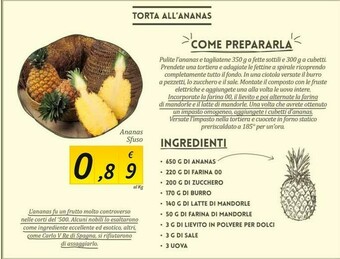 Carrefour Market Nobili Ananas Sfuso offerta