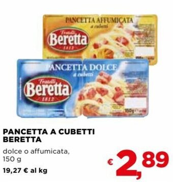 Coop Beretta Pancetta a cubetti 150 g offerta