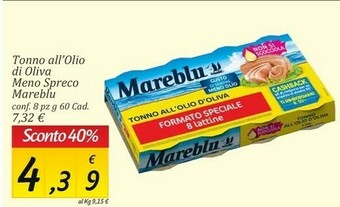Carrefour Market Mareblu Tonno offerta