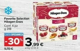 Carrefour Market Häagen dazs Favorite Selection offerta