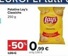 Carrefour Market Lays Patatine Classiche offerta