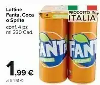Carrefour Market Fanta Lattine offerta